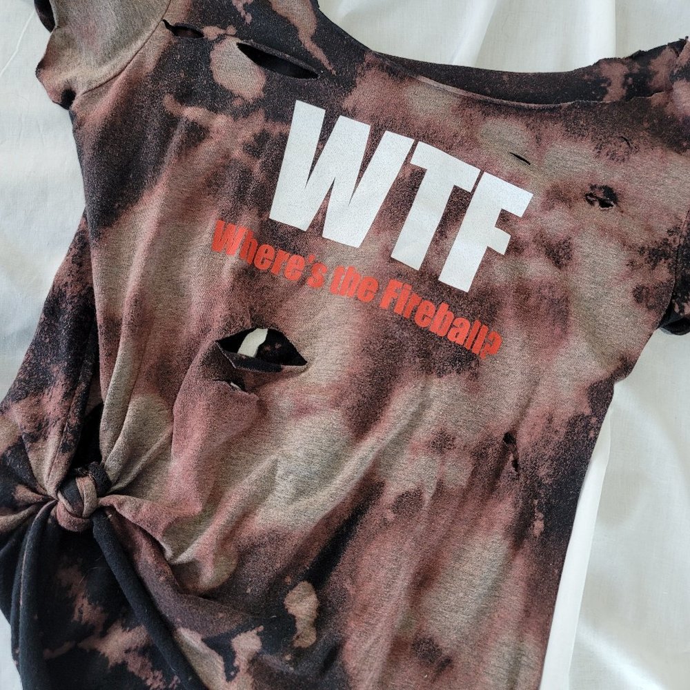 Custom - Size S - Distressed T-Shirt